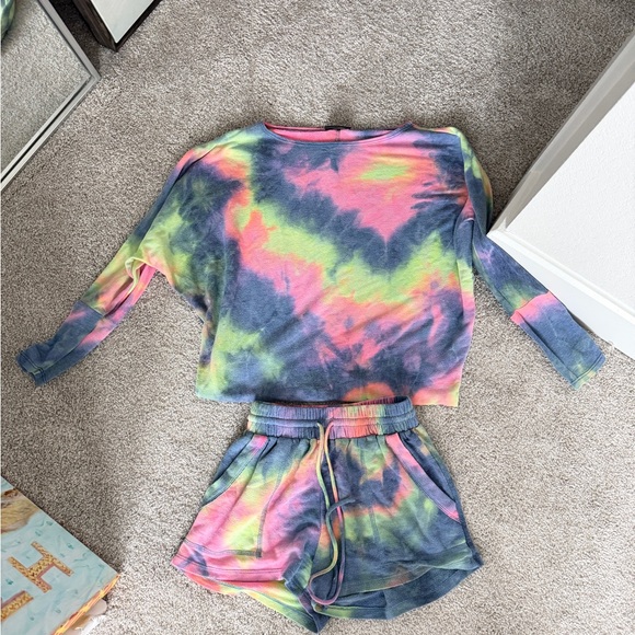 Vici Dolls Vibrant Tie-Dye Lounge Set size Small - Picture 3 of 5
